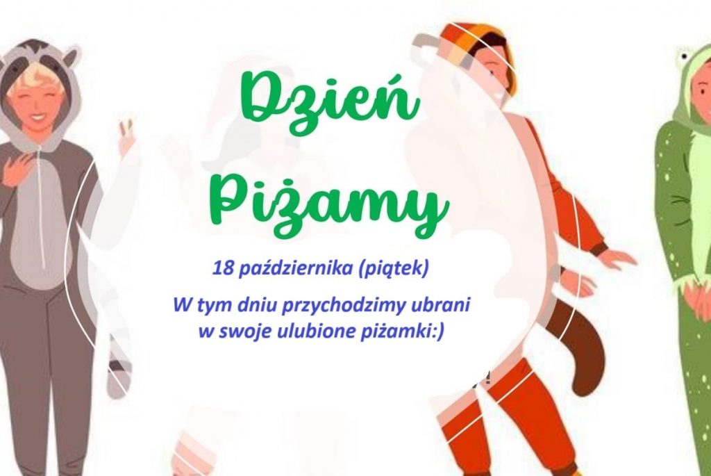 dzień piżamy 18 października. dzieci w piżamach