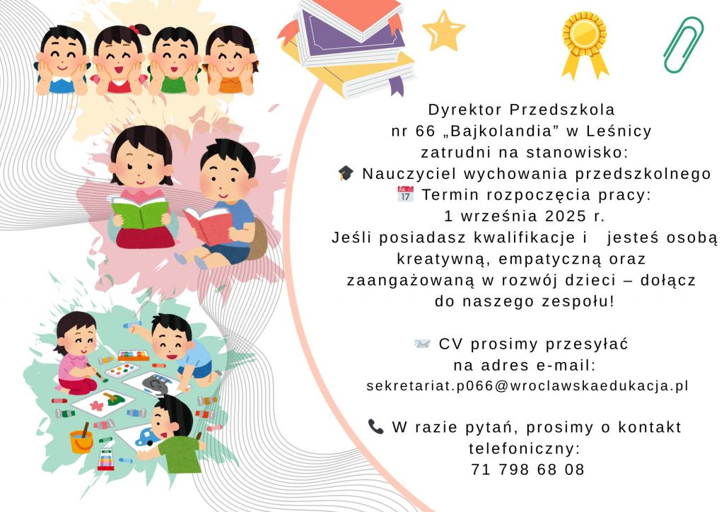 Prac dla nauczyciela wychowania przedszkolnego!